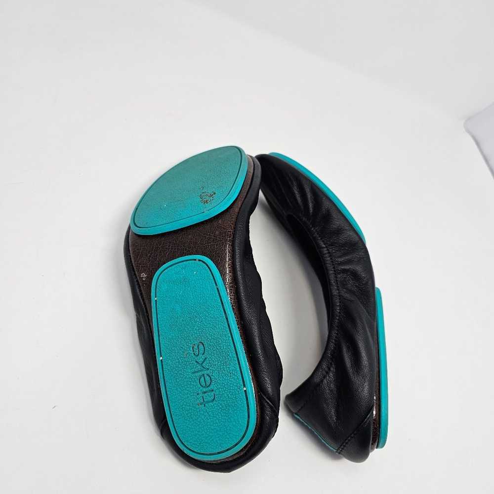 TIEKS by Gavrieli Black Leather Ballet Flats Shoe… - image 7