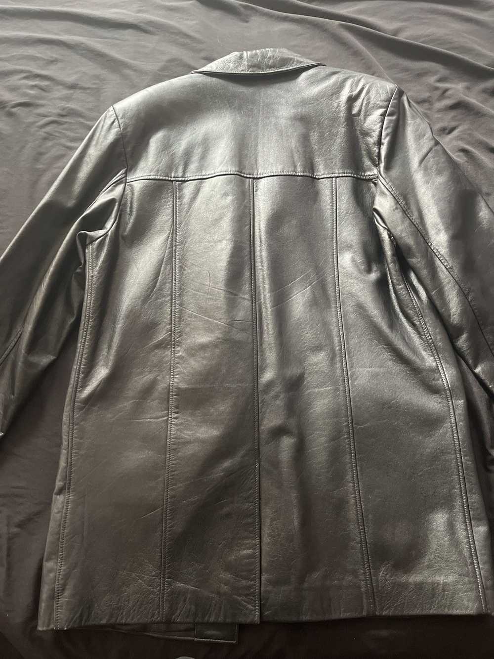 Leather Jacket × Streetwear × Vintage Leather Pea… - image 5