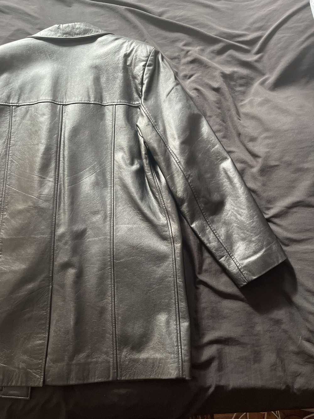 Leather Jacket × Streetwear × Vintage Leather Pea… - image 6