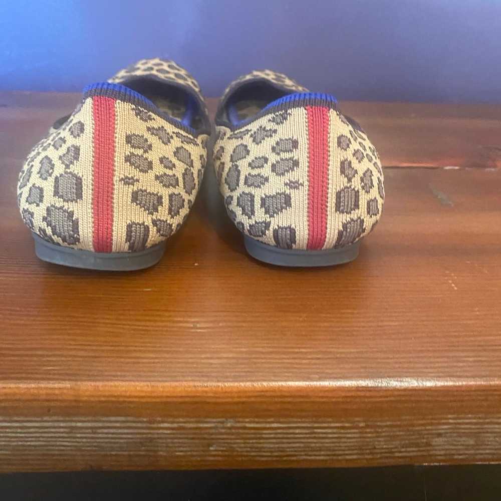 Rothy’s The Flat Round Toe Leopard Print Size 6 - image 4