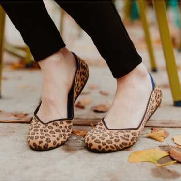Rothy’s Leopard Points Flats Size 9 - image 1