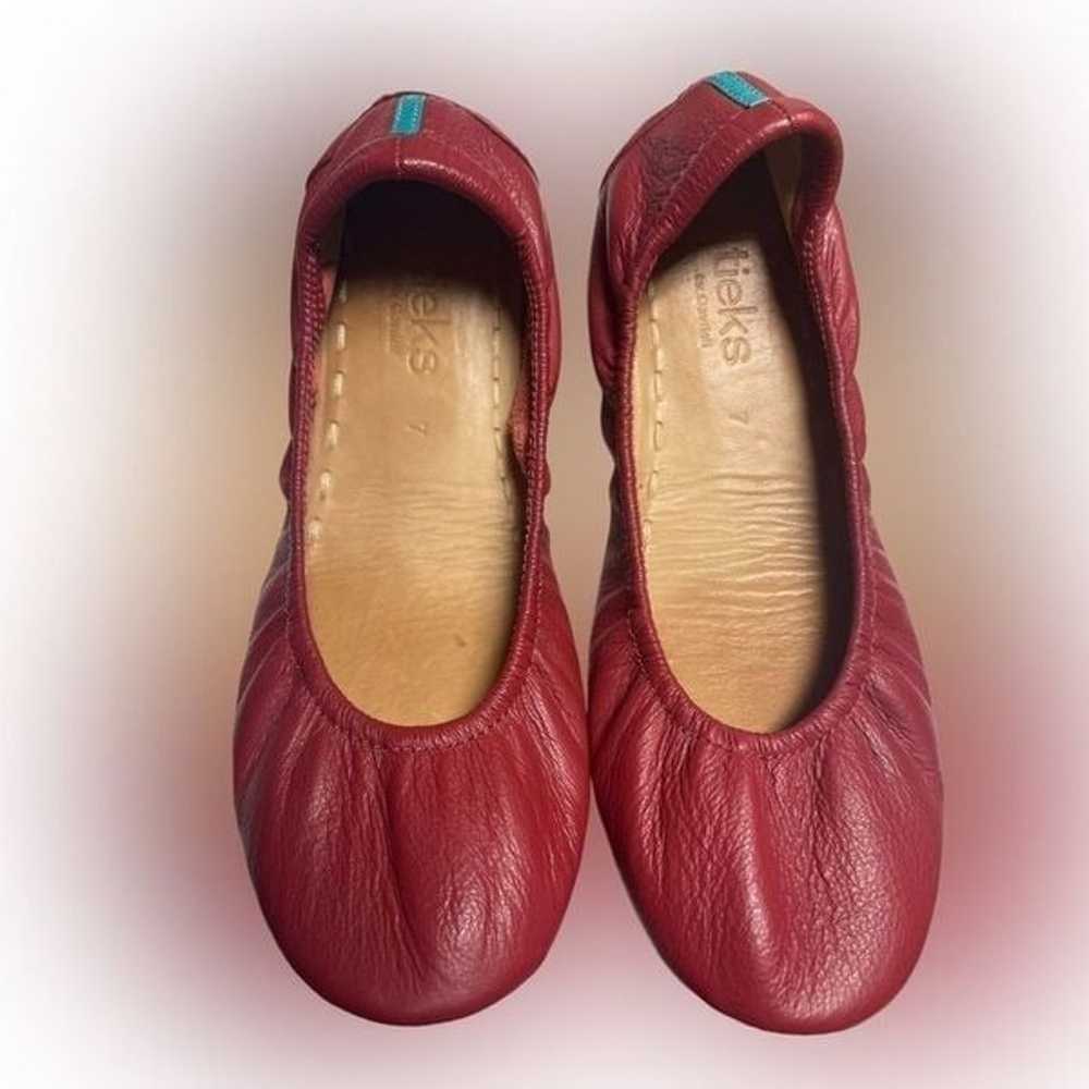 Tieks The Ballet Flat Size 7  Cardinal Red - image 2