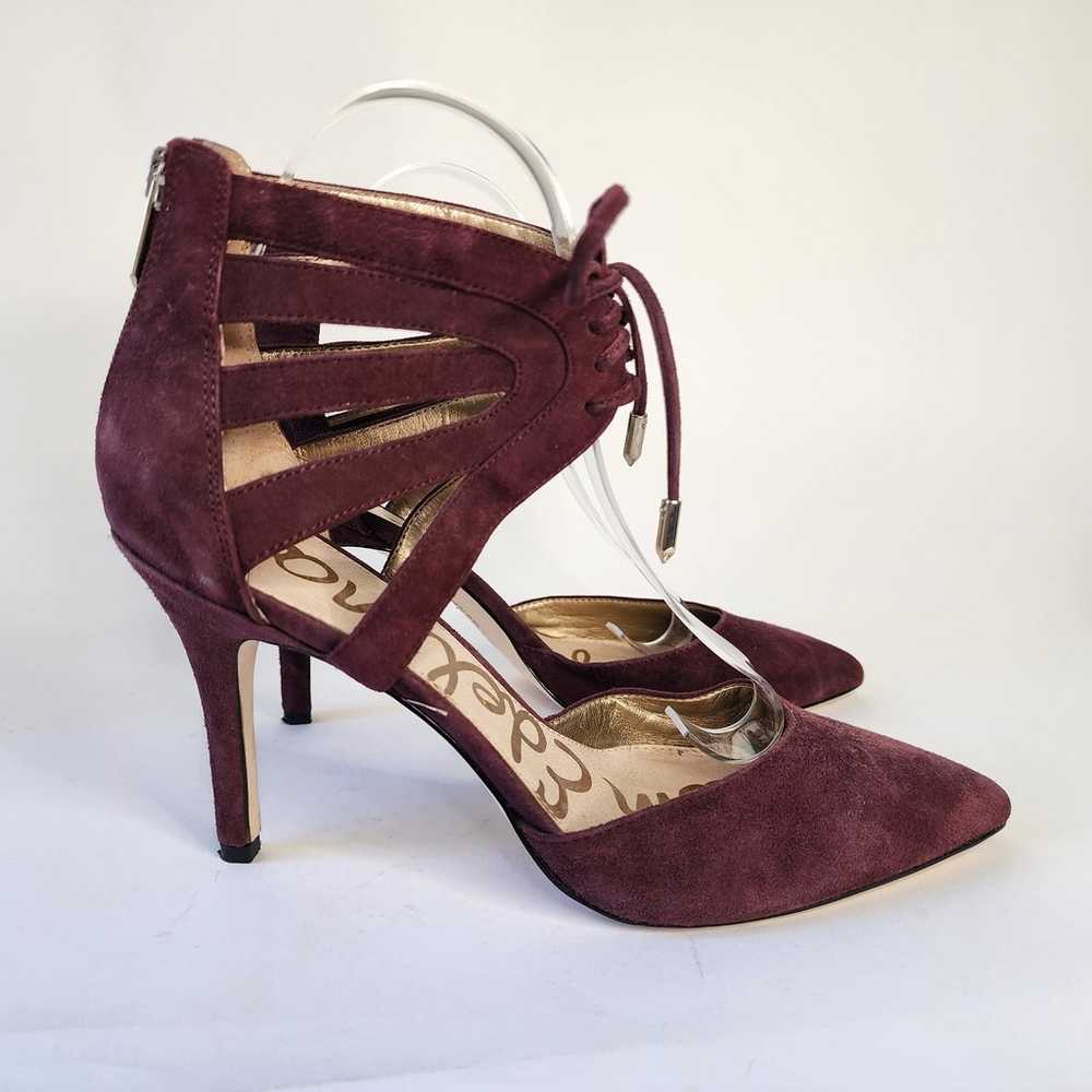 Sam Edelman Zachary Lace-Up Ankle Cuff Burgundy S… - image 3