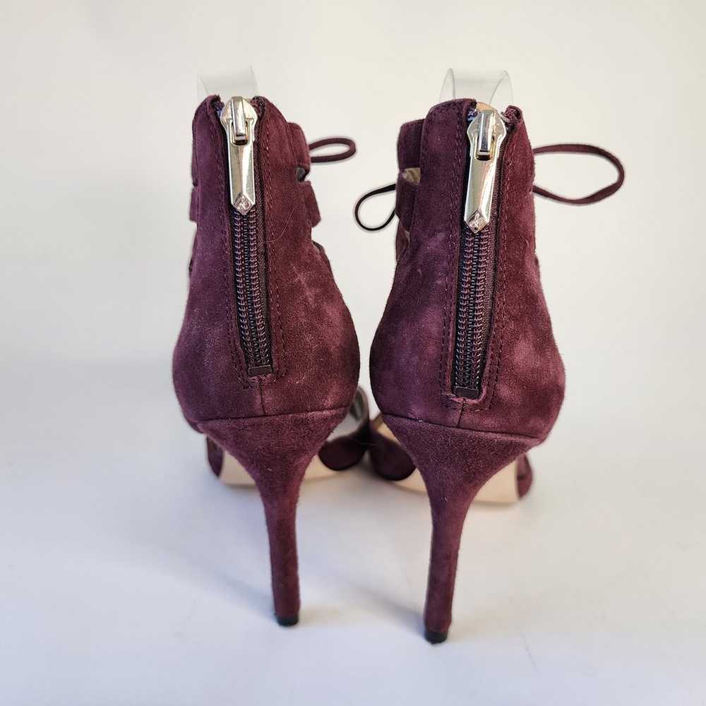 Sam Edelman Zachary Lace-Up Ankle Cuff Burgundy S… - image 4