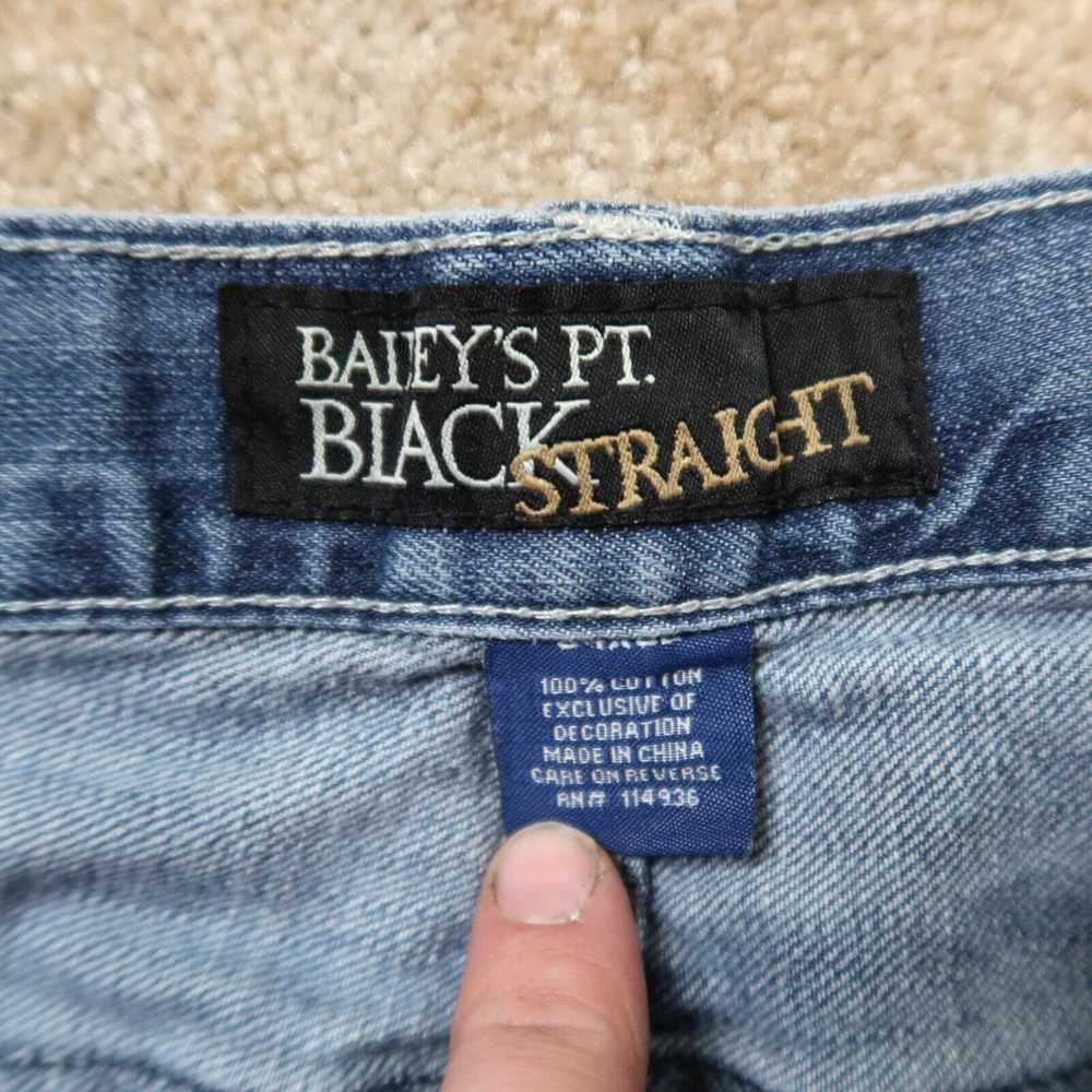Vintage Bailey's Point Black Straight Leg Jeans M… - image 3
