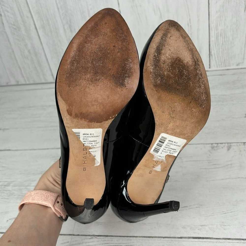 Halston Heritage Carol Pump Shoes in Black Leathe… - image 8