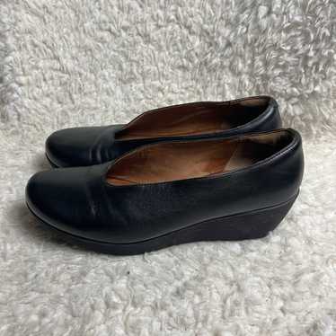 Clarks Artisan Claribel leather Black slip on Pla… - image 1