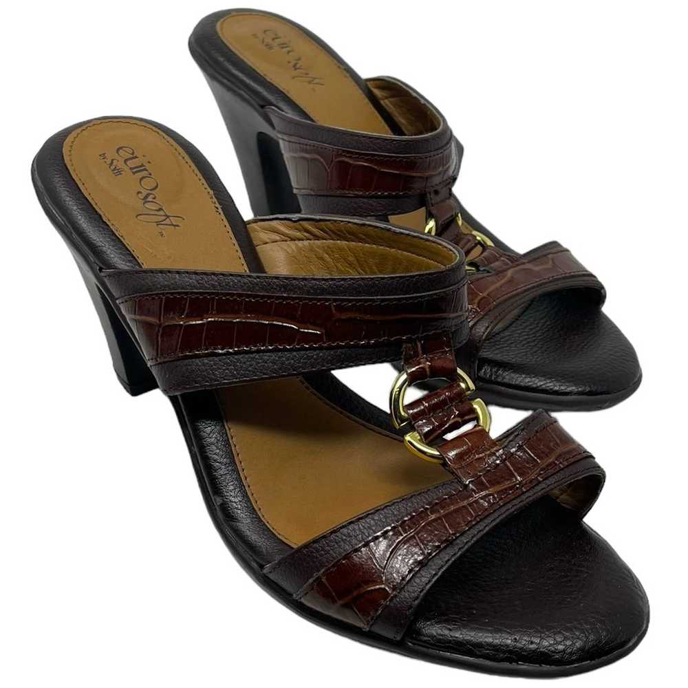 Eurosoft by Sofft Women’s Size 8 Brown Leather Go… - image 1