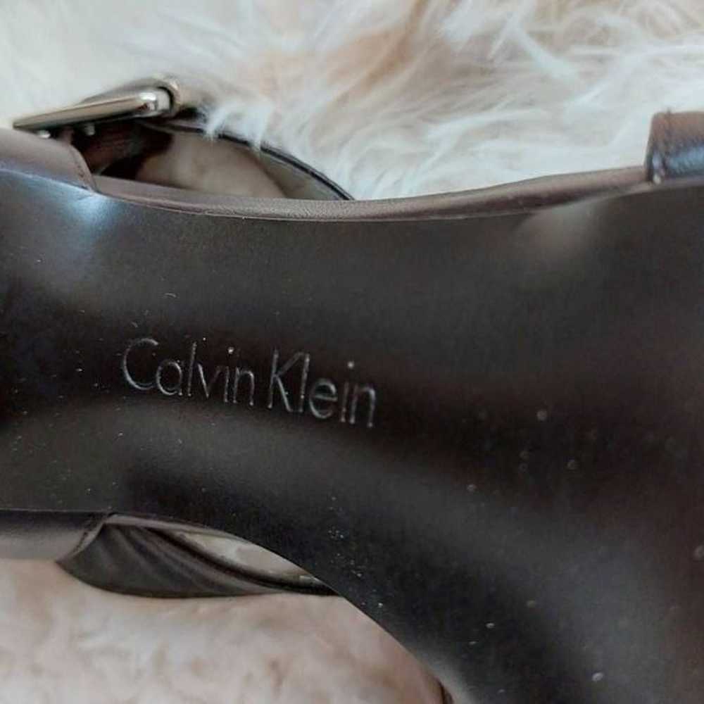 Calvin Klein Sunshyne Strappy Brown Heels size 9 - image 7