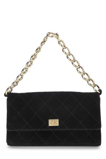 Black Velvet Chain Handbag Small