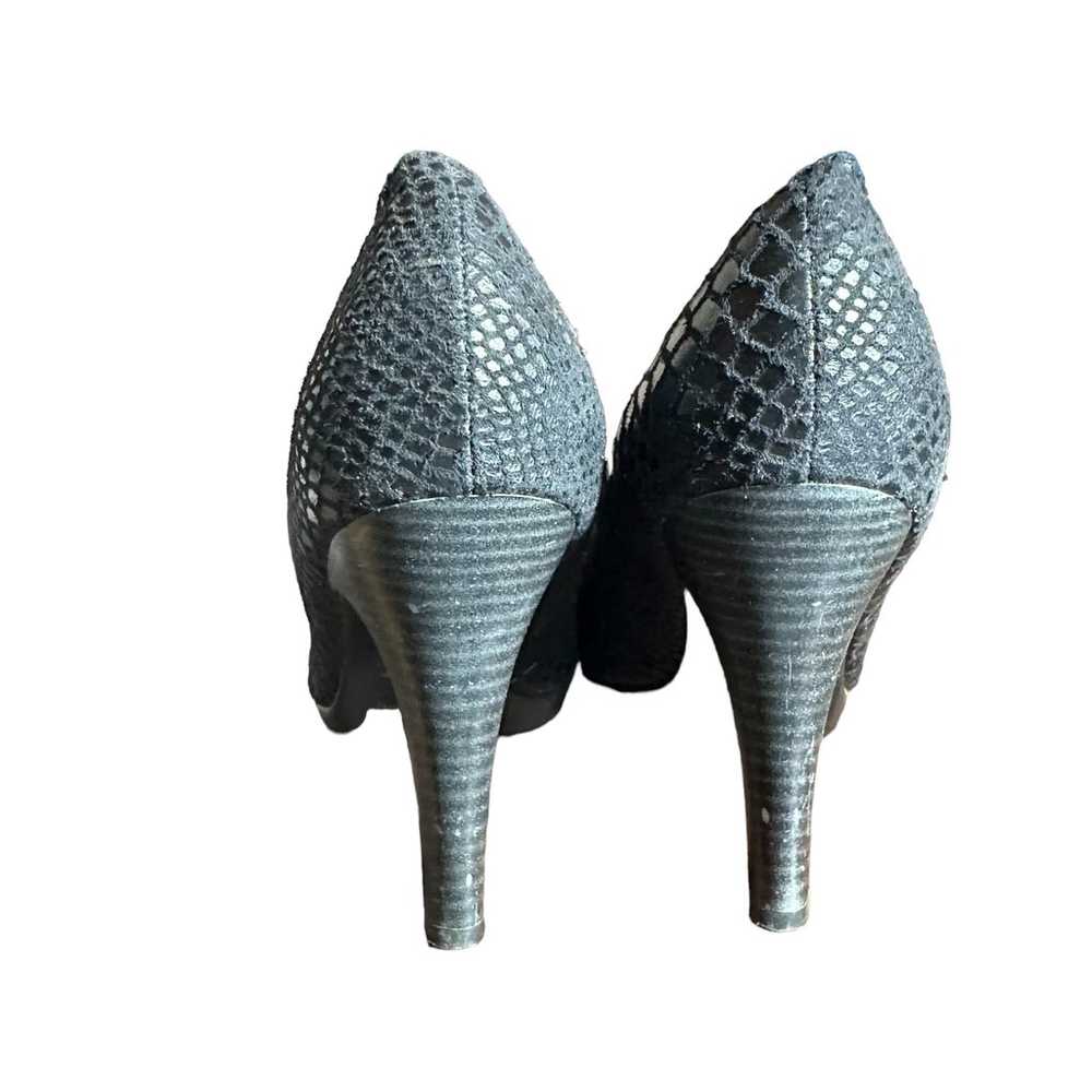 Piccadilly black snake skin heel size 9 very comf… - image 6