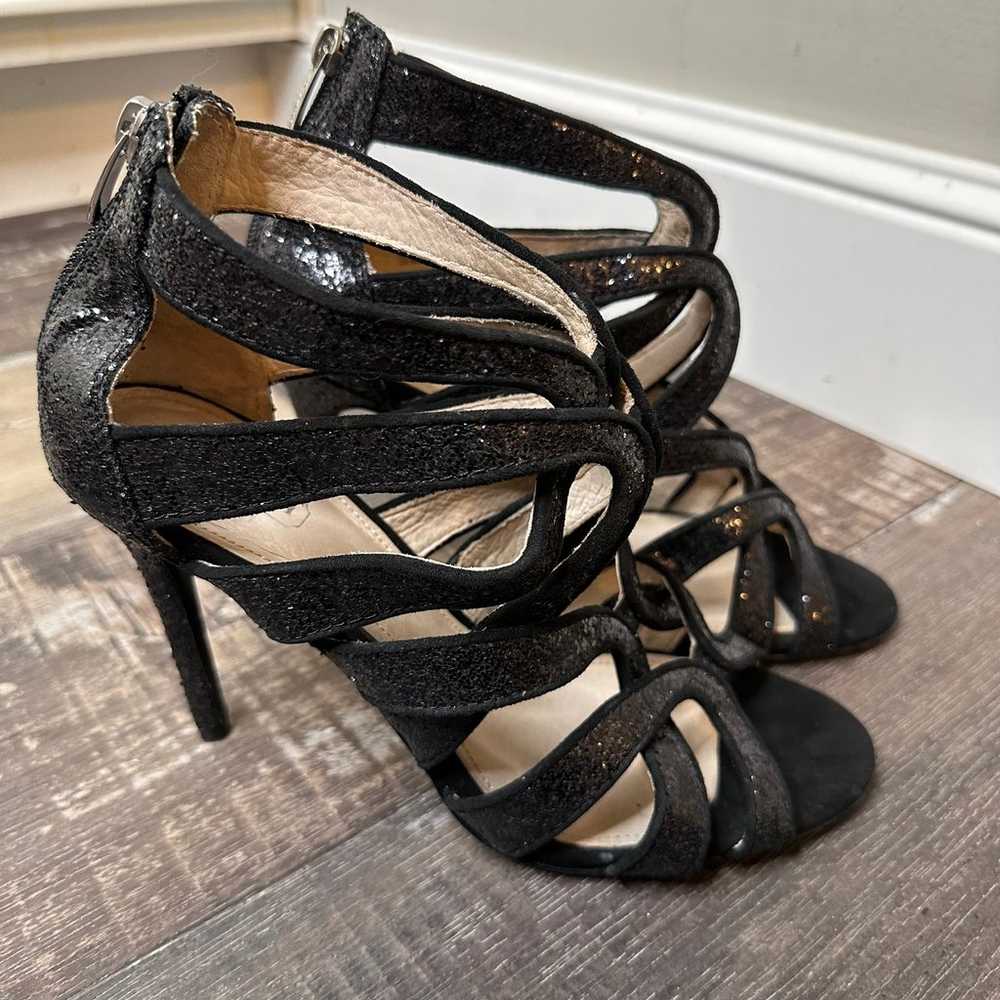 Coach Black glitter heels size: 9 women’s formal … - image 2
