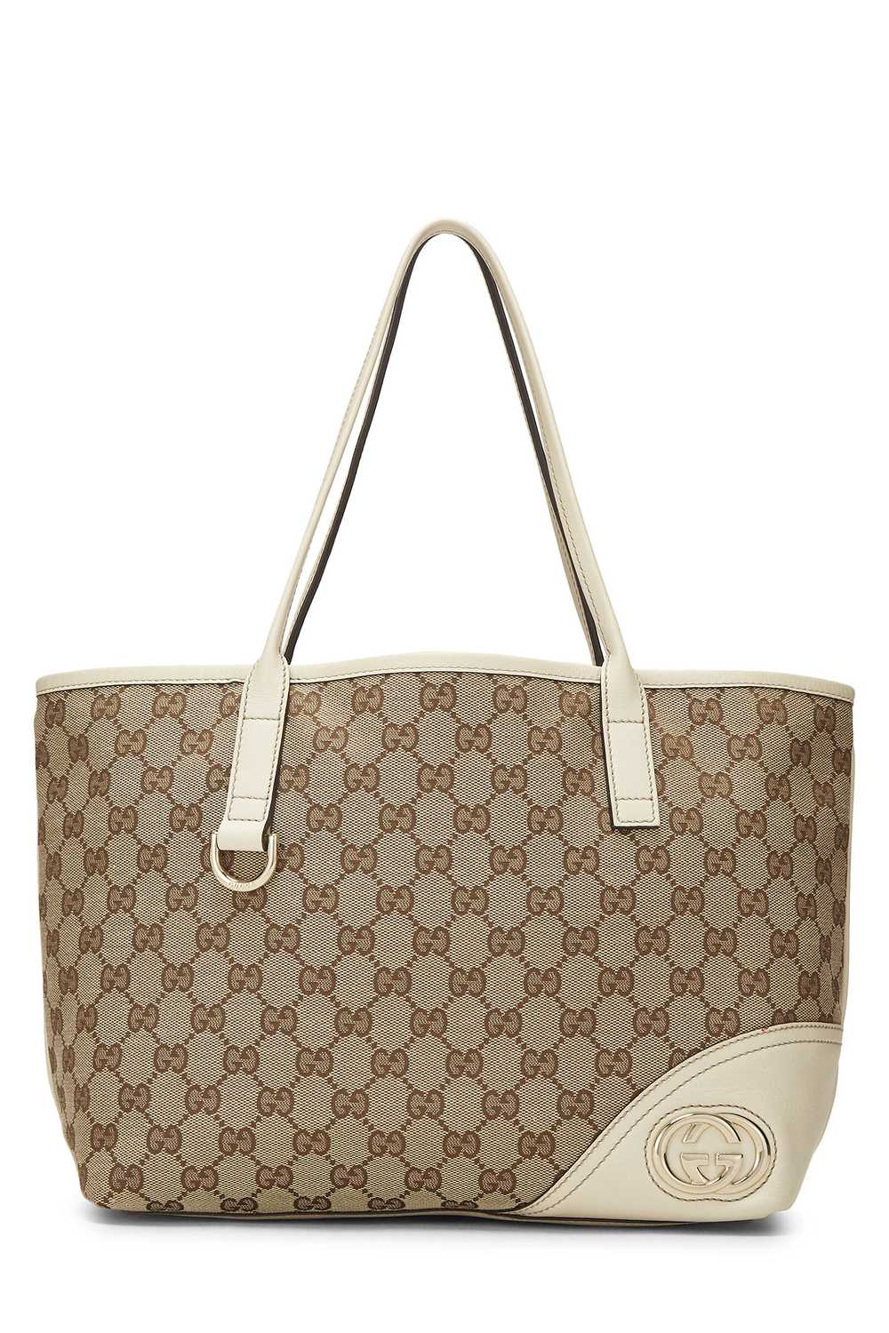 White Original GG Canvas Britt Tote - image 1