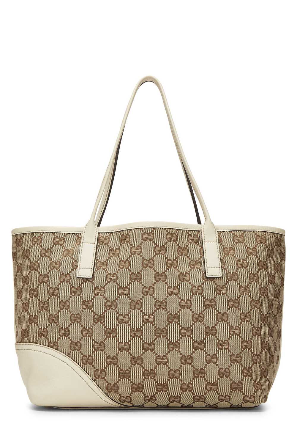 White Original GG Canvas Britt Tote - image 4