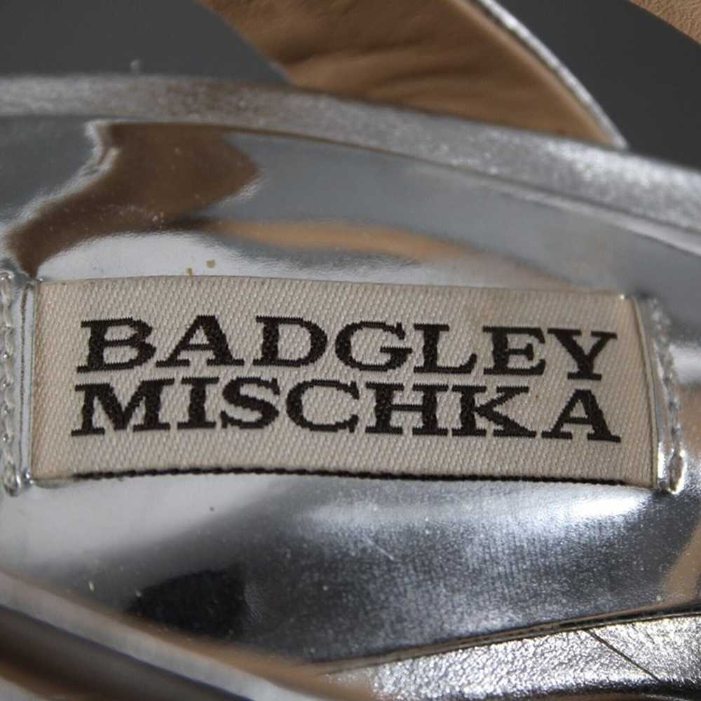 Badgley Mischka Sz 8.5 Silver Sparkley Rhinestone… - image 7