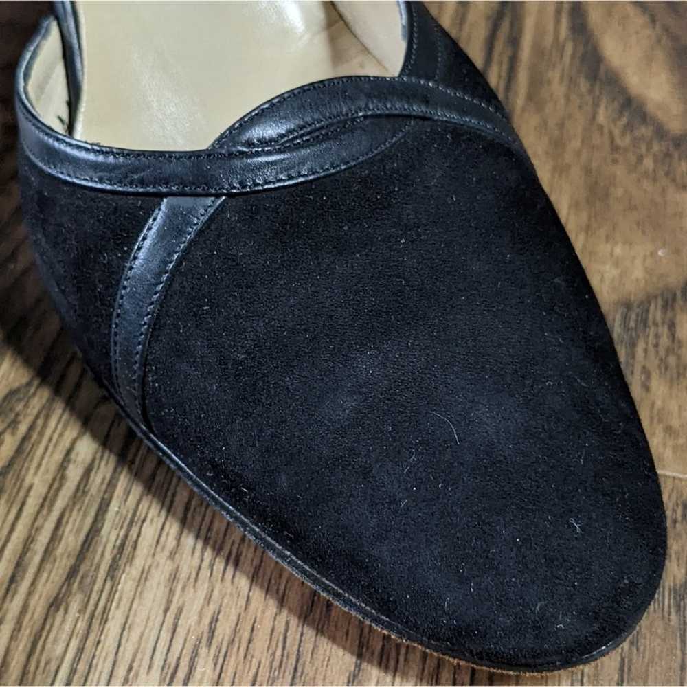 Salvatore Ferragamo vintage leather heels black s… - image 3