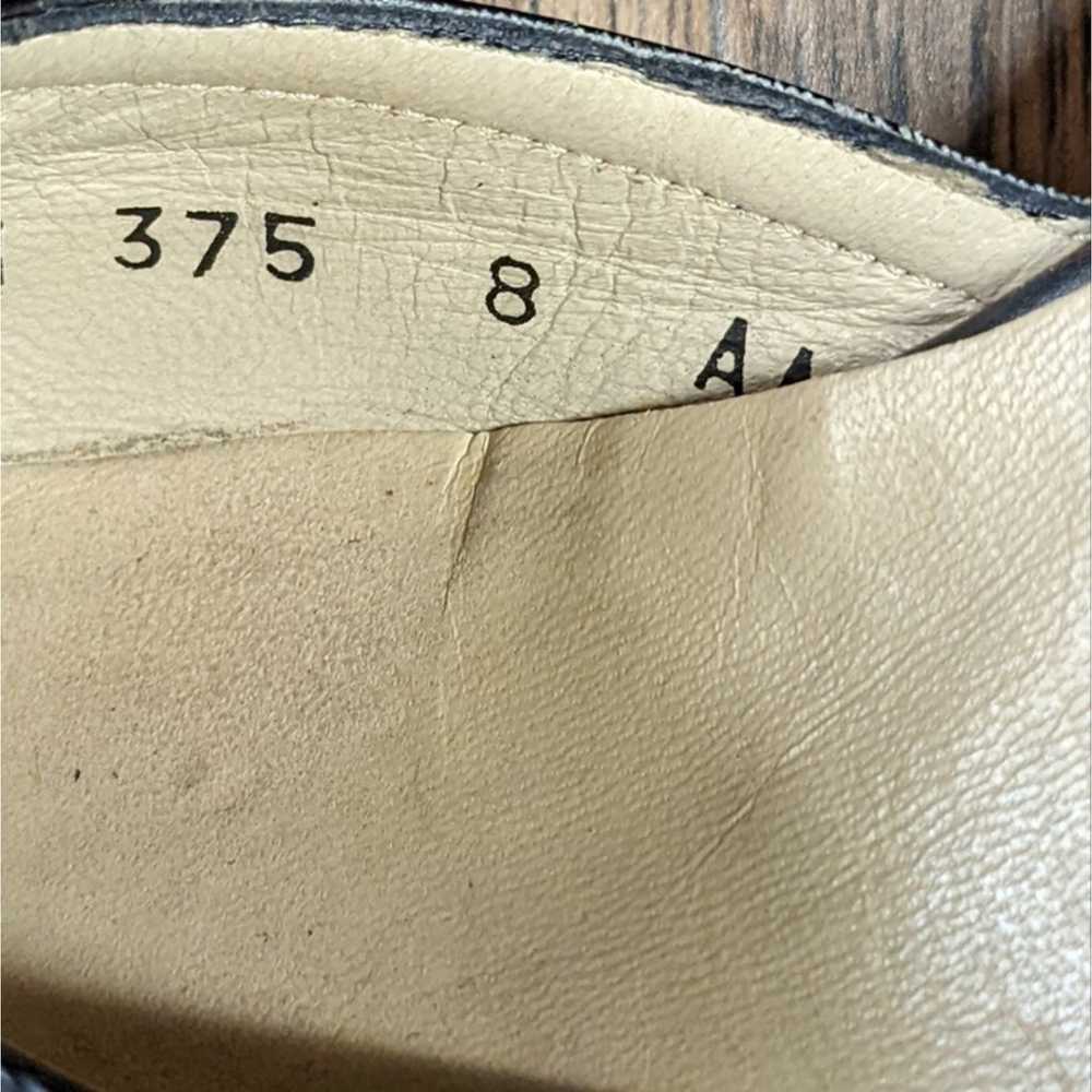 Salvatore Ferragamo vintage leather heels black s… - image 7