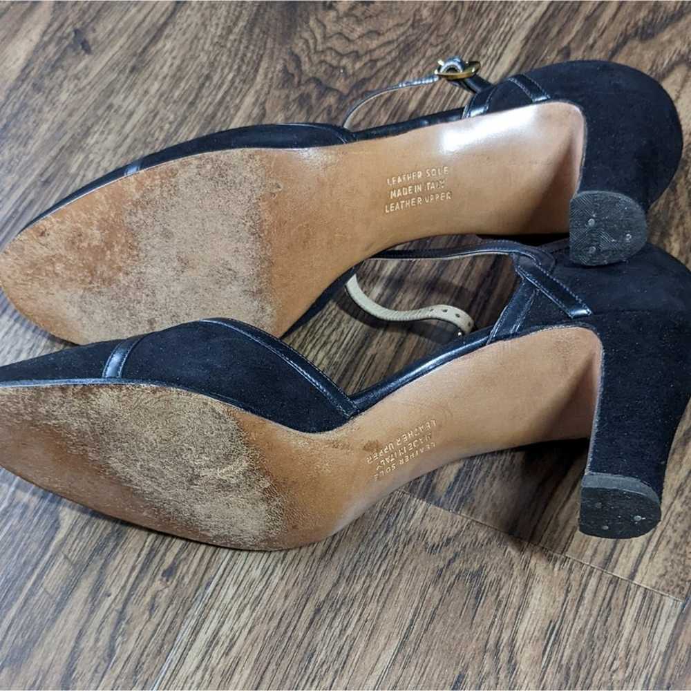 Salvatore Ferragamo vintage leather heels black s… - image 9