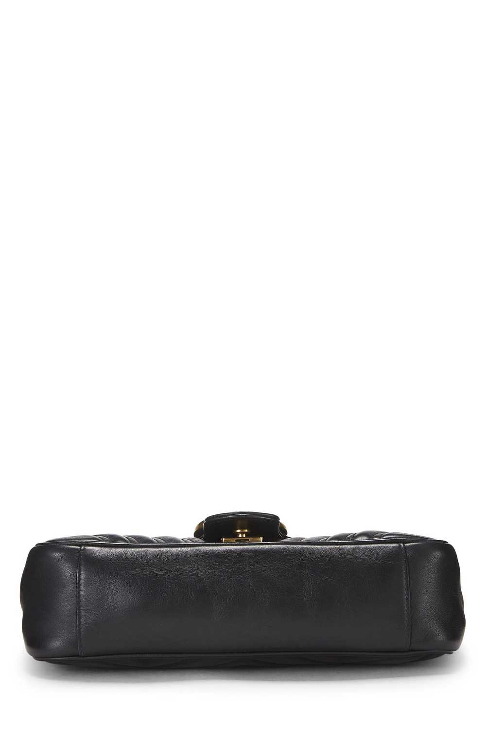 Black Leather GG Marmont Shoulder Bag Small - image 5