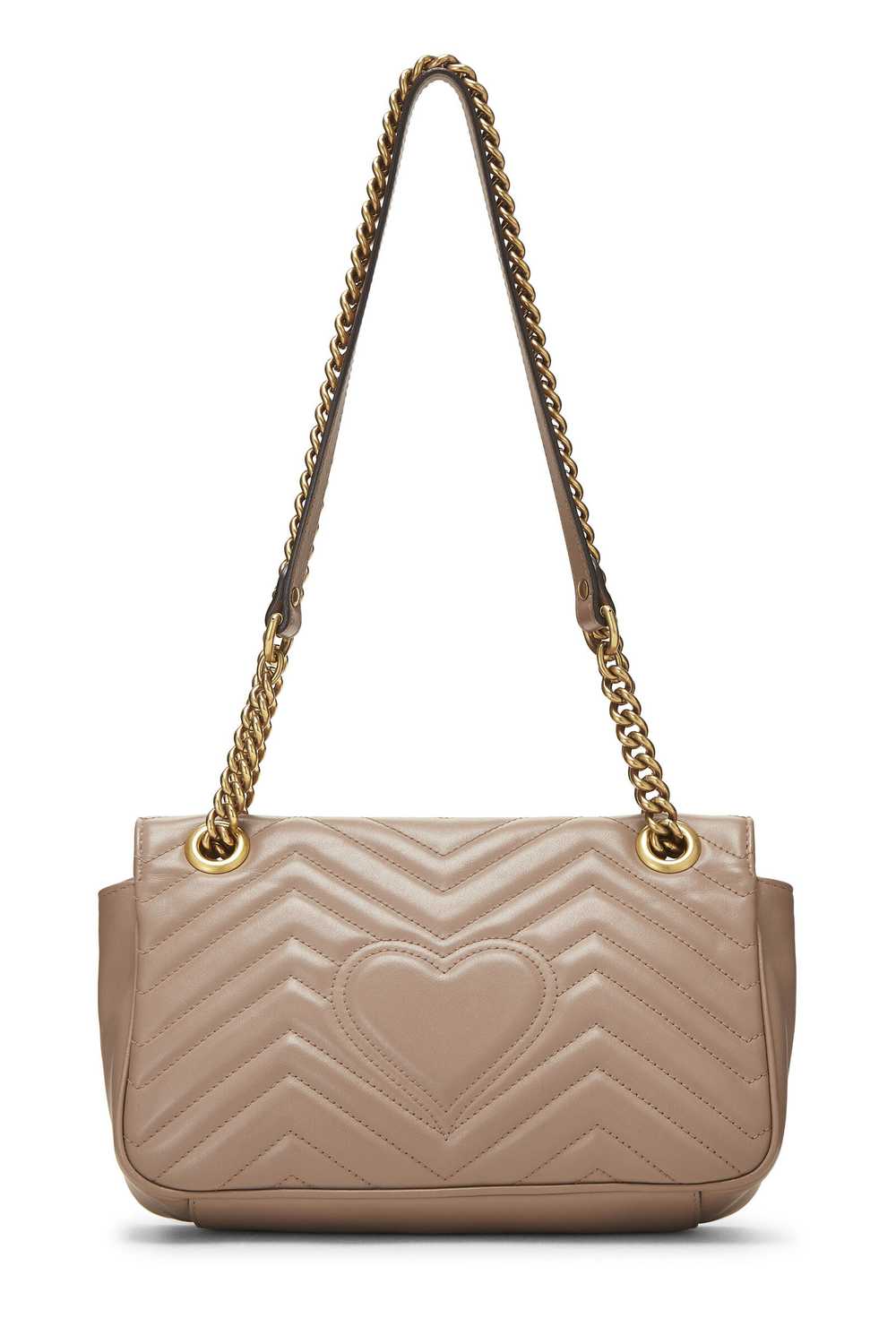 Pink Leather GG Marmont Shoulder Bag Small - image 4