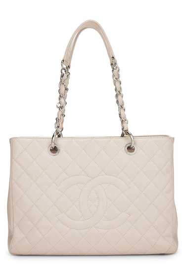 Pink Quilted Caviar Grand Shopping Tote (GST)