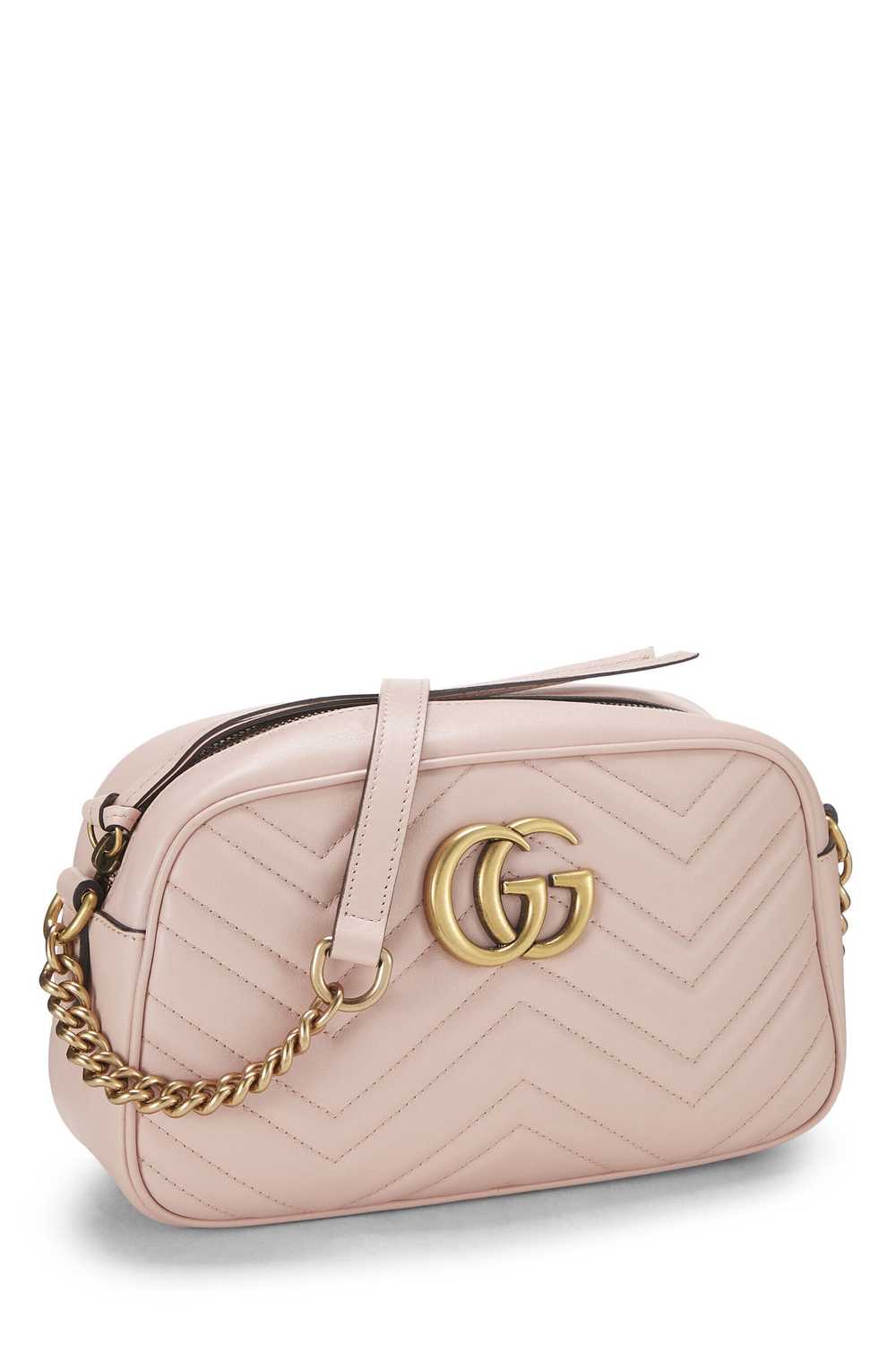 Pink Leather GG Marmont Crossbody Small - image 2