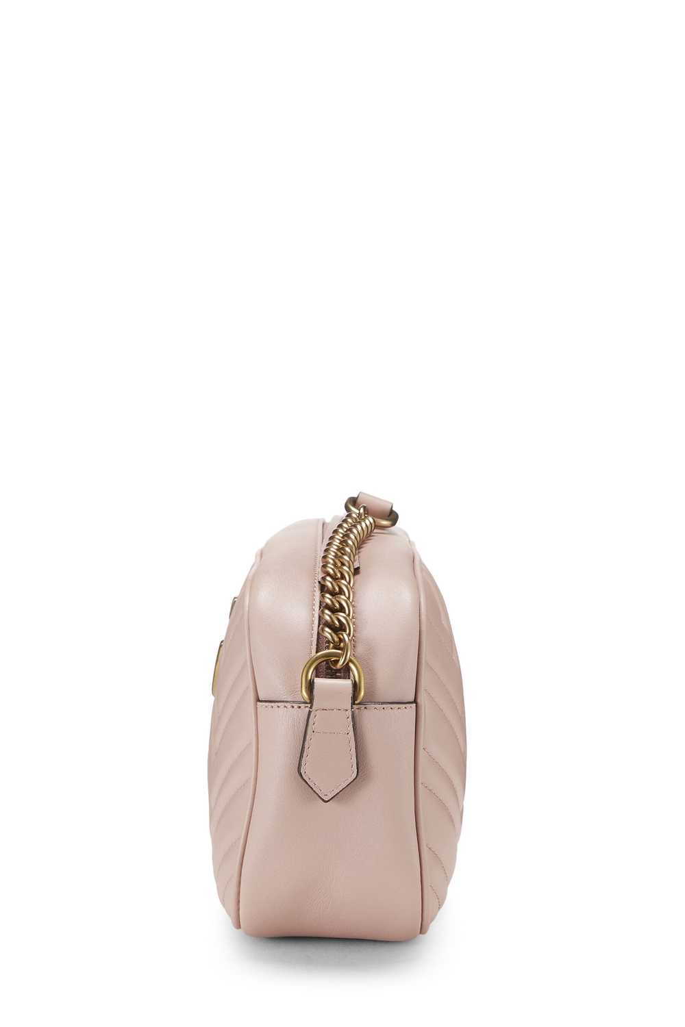 Pink Leather GG Marmont Crossbody Small - image 3