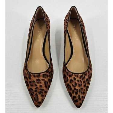 NWOB Talbots Sylvie Kitten Heel Pump Calf Hair Leo