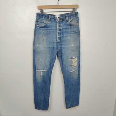 RE/DONE Re/Done Levi's High Rise Crop Jeans Womens