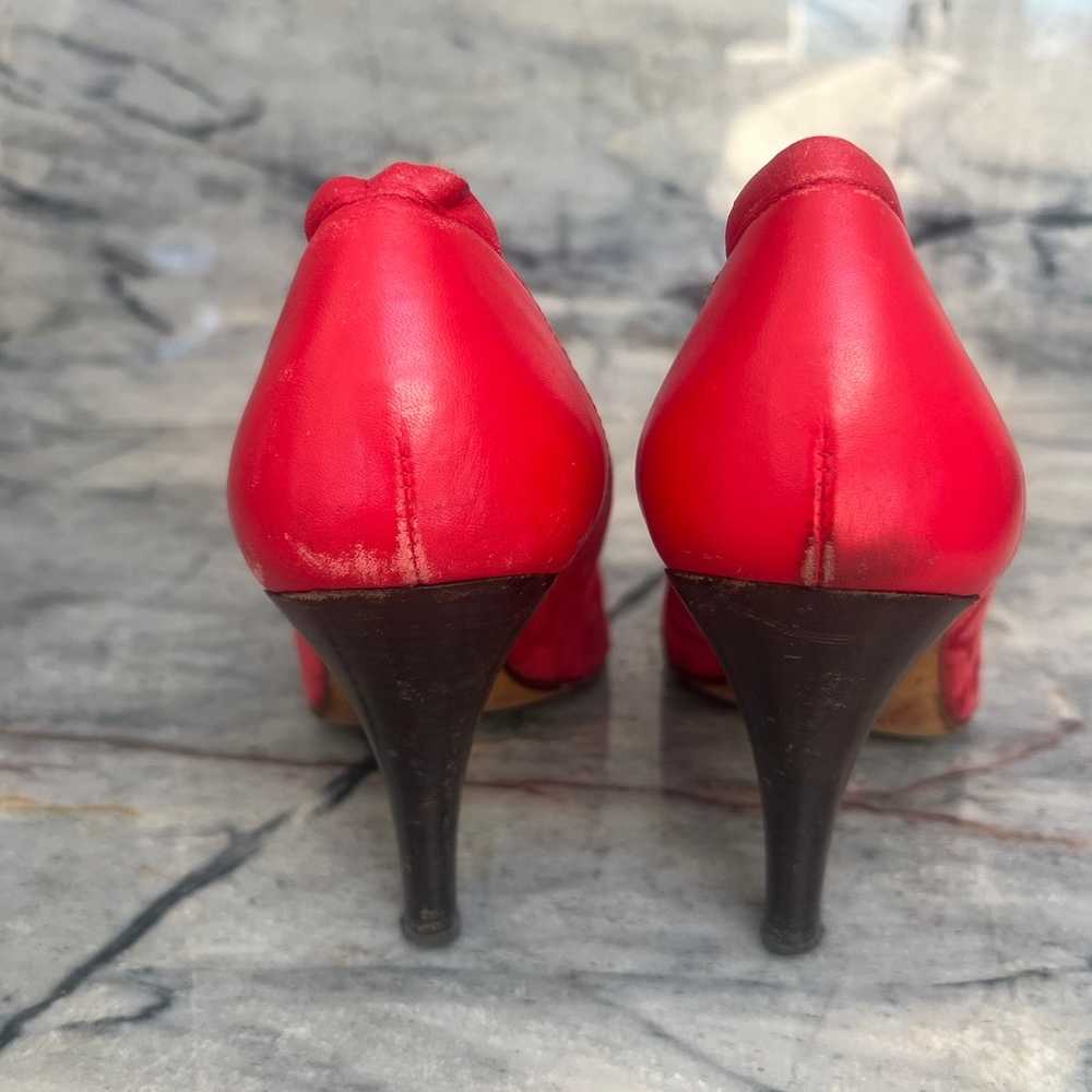 Versace jeans red shoes size 39 - image 2