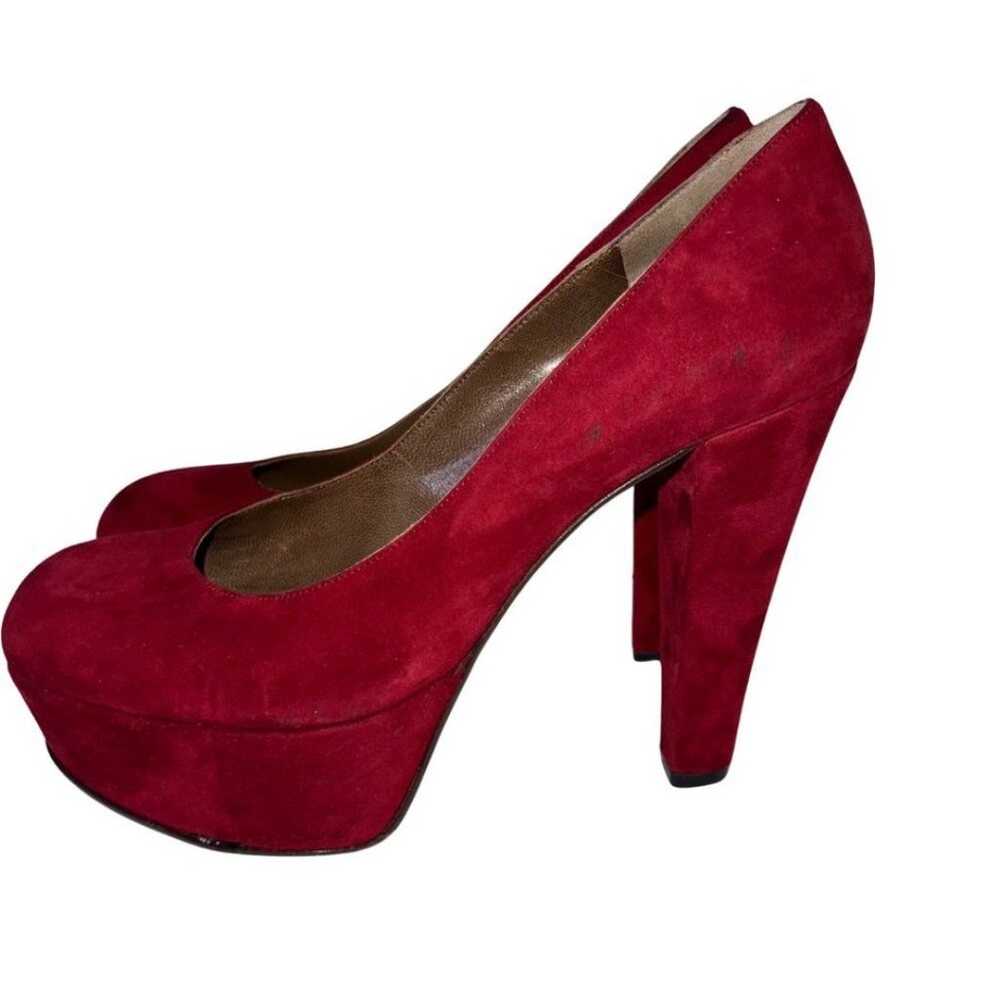 Marni Red Suede Platform Heels - image 5