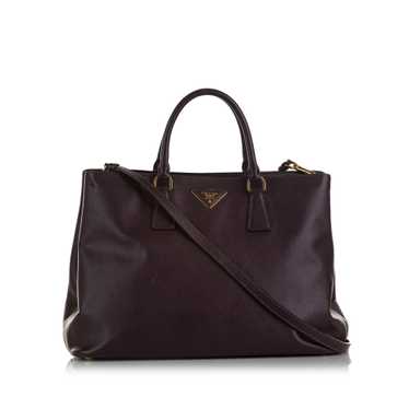 Product Details Burgundy Saffiano Cuir Twin Tote … - image 1