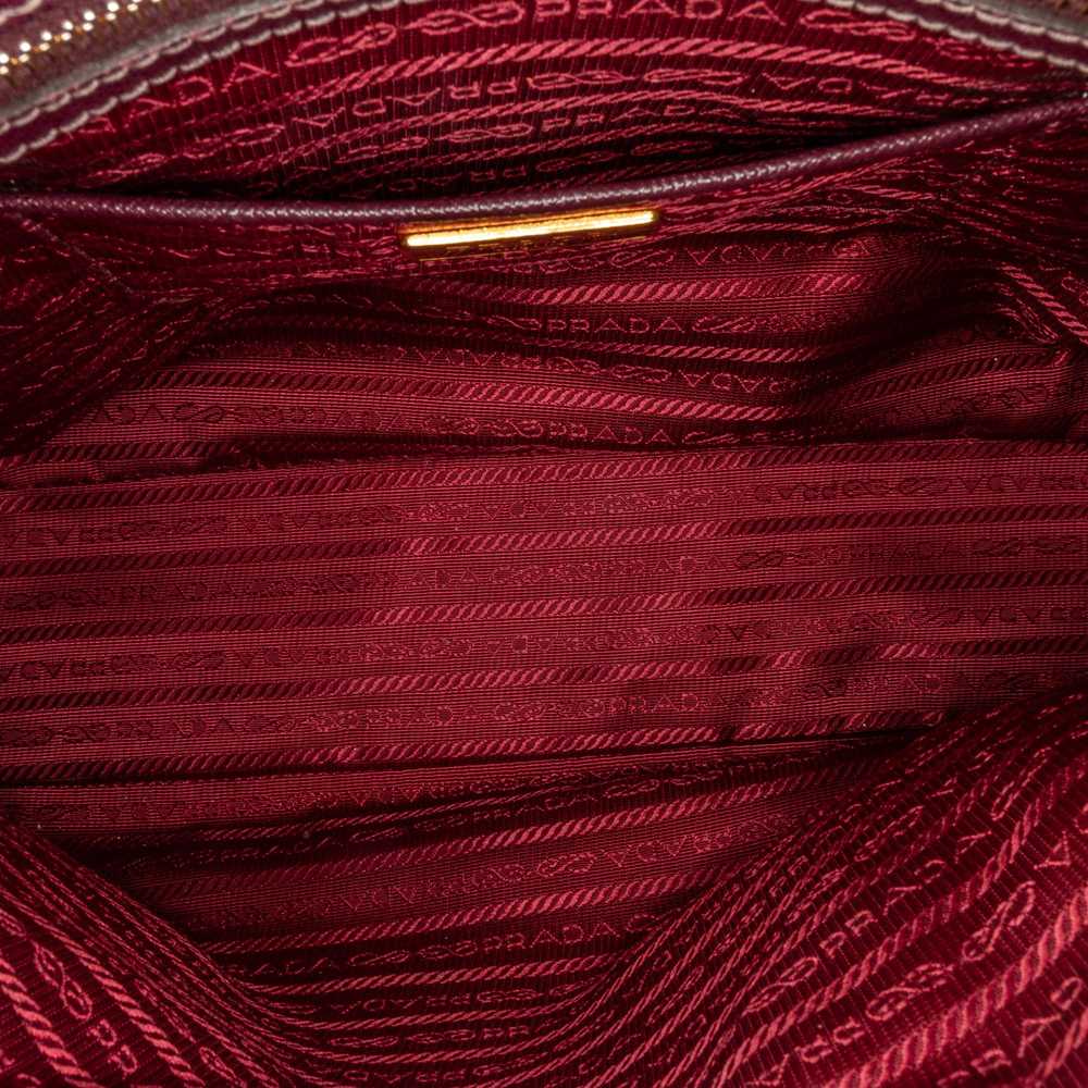 Product Details Burgundy Saffiano Cuir Twin Tote … - image 5