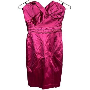 Bebe Bebe Pink Strapless Cocktail Dress XXS