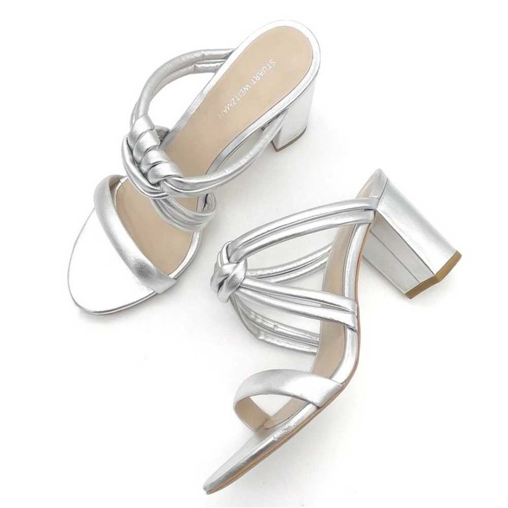 Stuart Weitzman Twist 75 Knot Block Heel Sandal M… - image 3