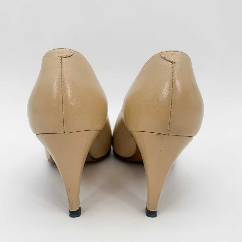 Chanel Heels Pumps Cap Toe Pointed Two Tone Leath… - image 3