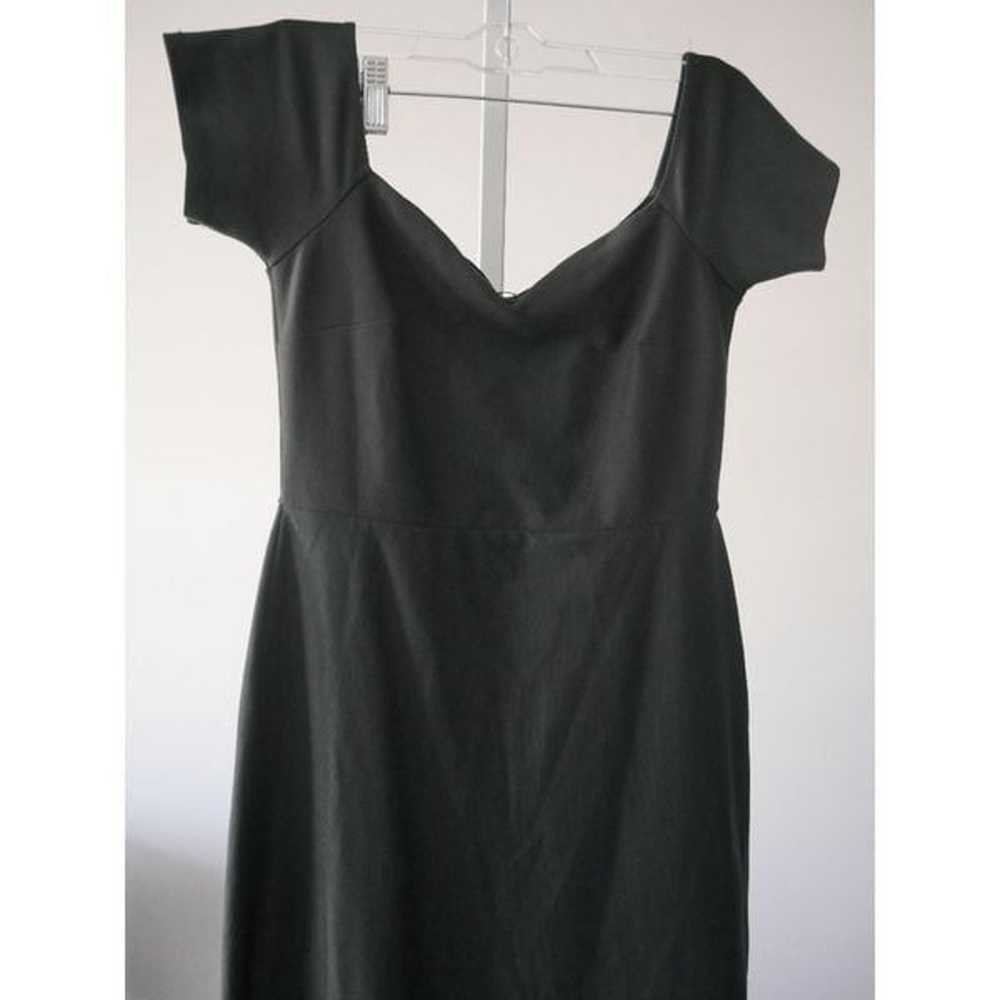 Lulu's Dark Green Off-the-Shoulder Midi Dress M - image 4