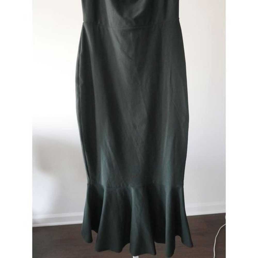 Lulu's Dark Green Off-the-Shoulder Midi Dress M - image 8