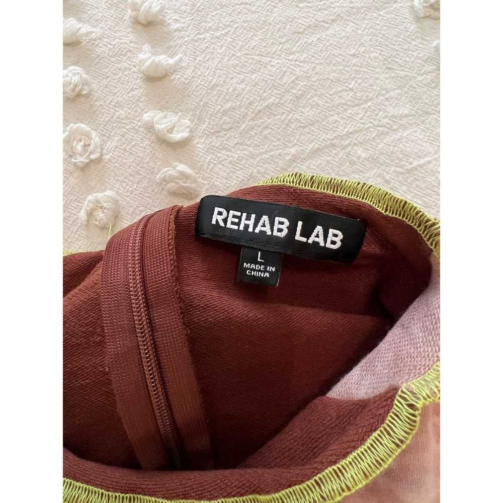 Rehab Lab Women’s Brown Green Tie-Dye Stitched Mi… - image 5