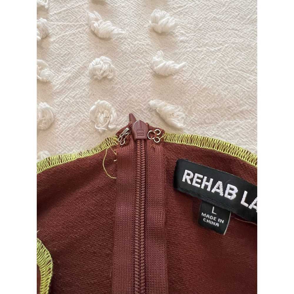 Rehab Lab Women’s Brown Green Tie-Dye Stitched Mi… - image 6
