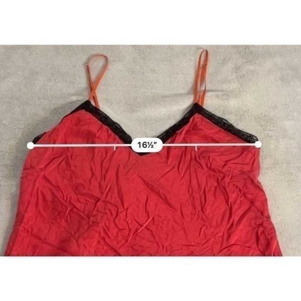 100% Silk Red Lace Chemise Slip Dress Babydoll La… - image 7