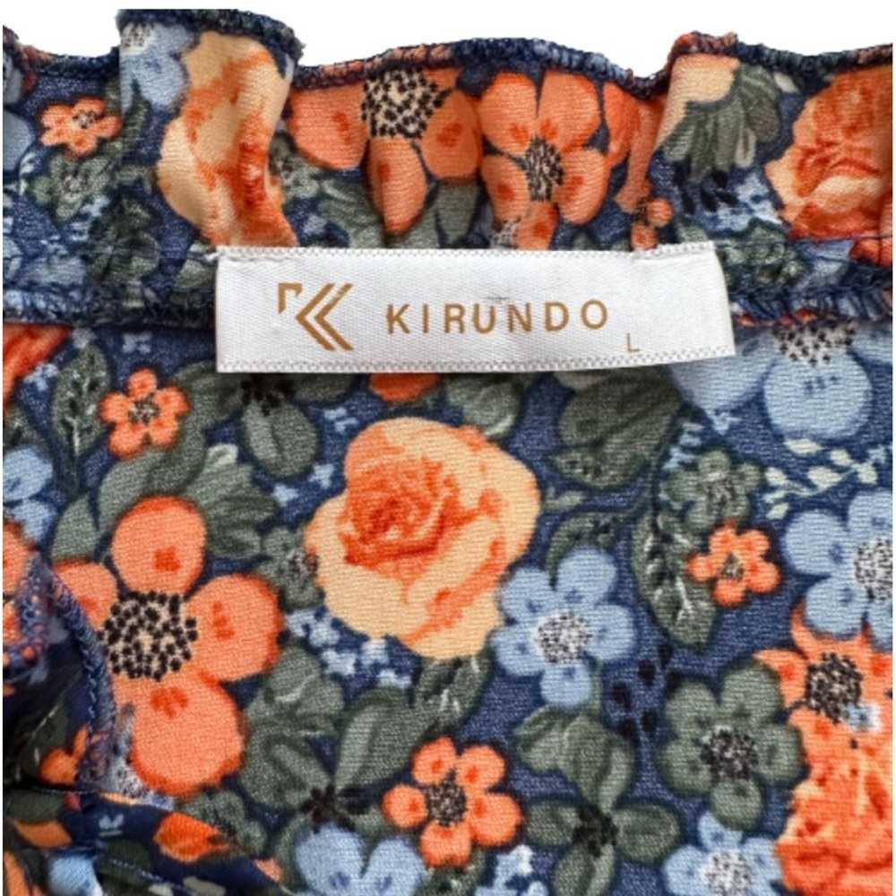 Kirundo Dress Floral Print Long Sleeve Tie Neck R… - image 3