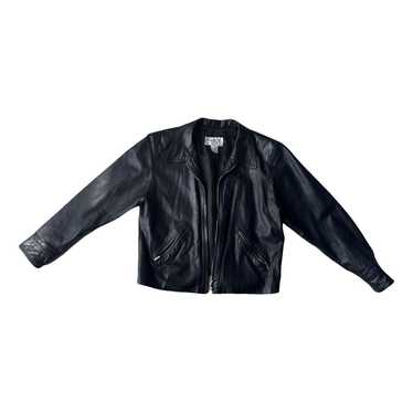 Rare agnes b. agnes b leather napoleon jacket W50cm L53cm