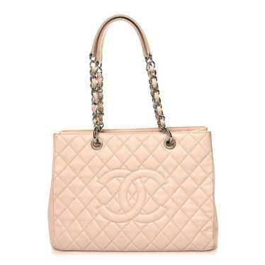 CHANEL Caviar Quilted Grand Shopping Tote GST Ligh