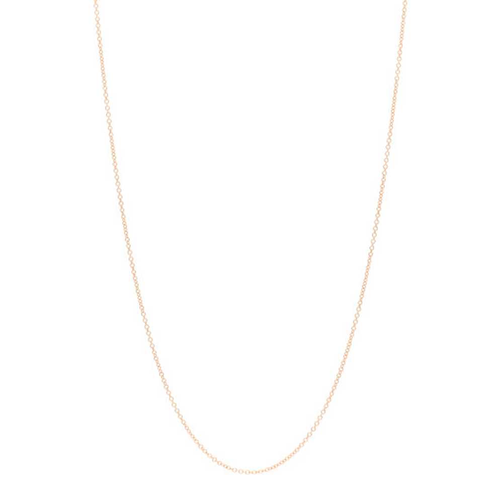 TIFFANY 18K Rose Gold Chain Necklace 20" - image 1