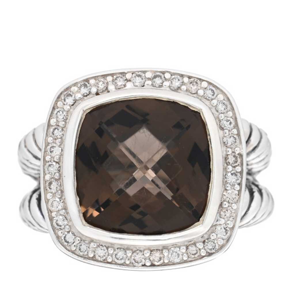 DAVID YURMAN Sterling Silver Diamond Smoky Quartz… - image 1