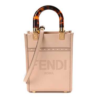 FENDI Vitello King Plexiglass Logo Embossed Mini … - image 1