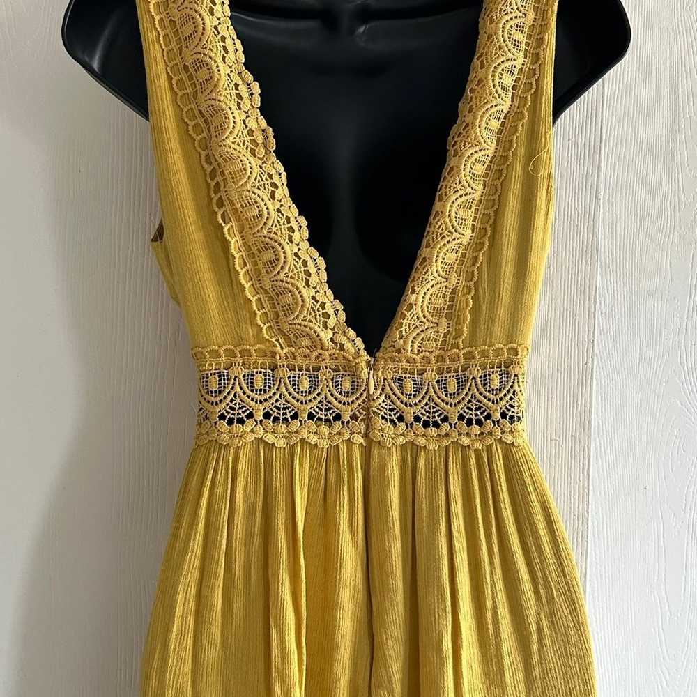 Beautiful yellow summer dress - image 5