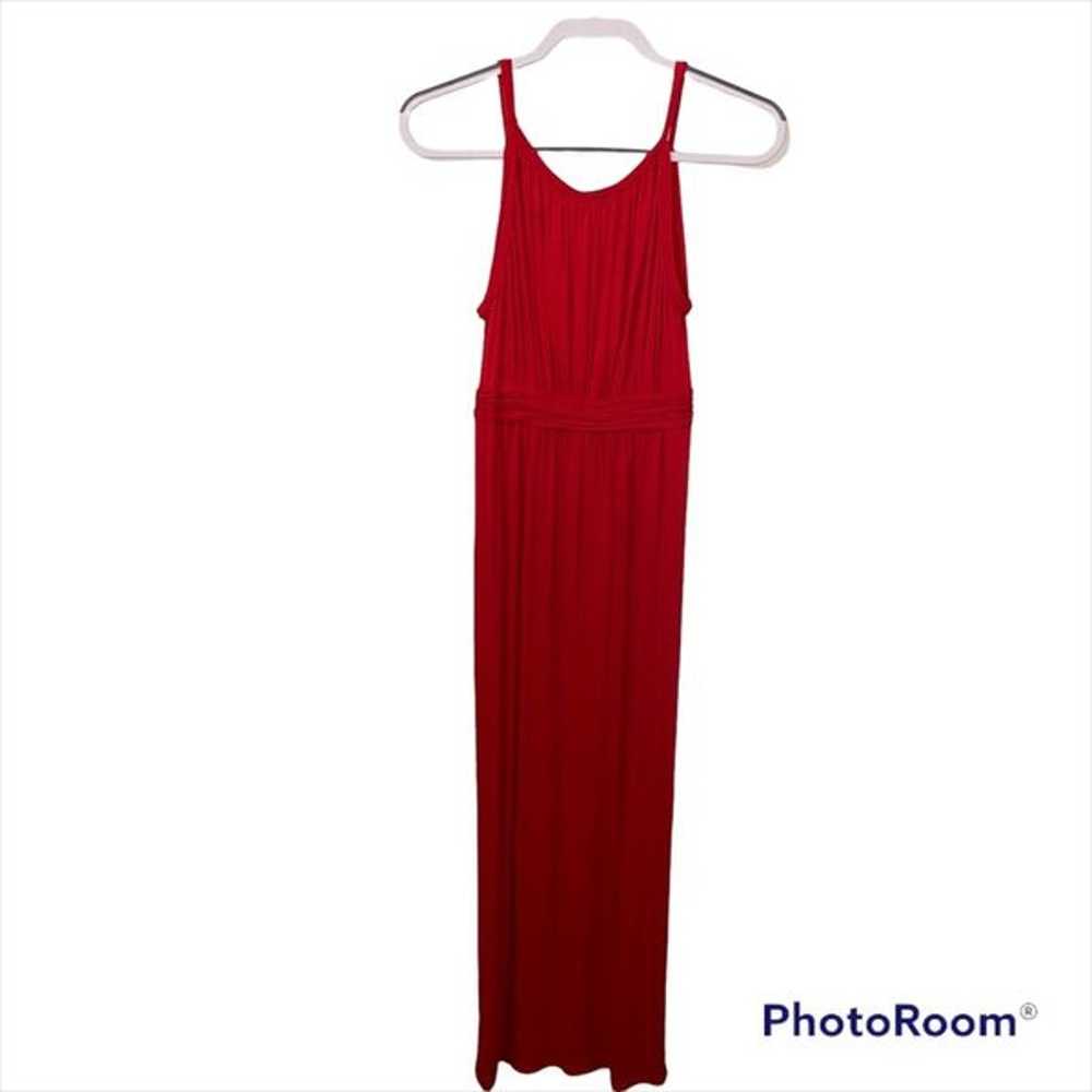 Max Studio Red Sleeveless Peekaboo Braided Long S… - image 11