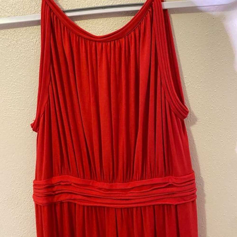 Max Studio Red Sleeveless Peekaboo Braided Long S… - image 7